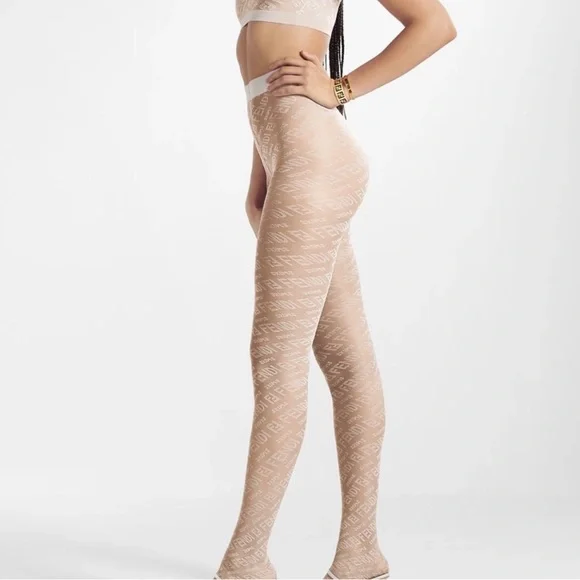 Skims x Fendi bralette and tights set